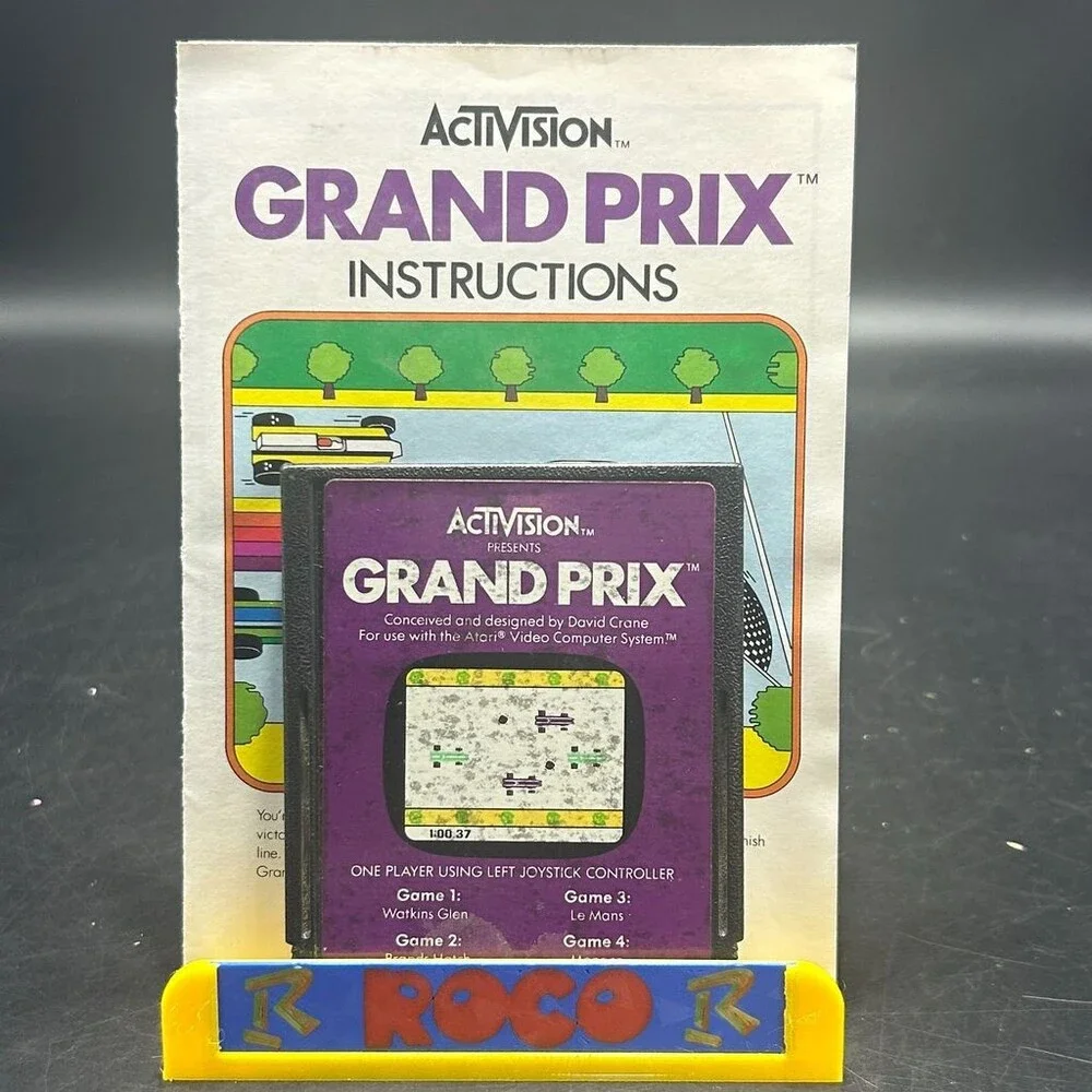 Grand Prix 2600 (Atari 2600, 1982) Activision Complete W/ Manual